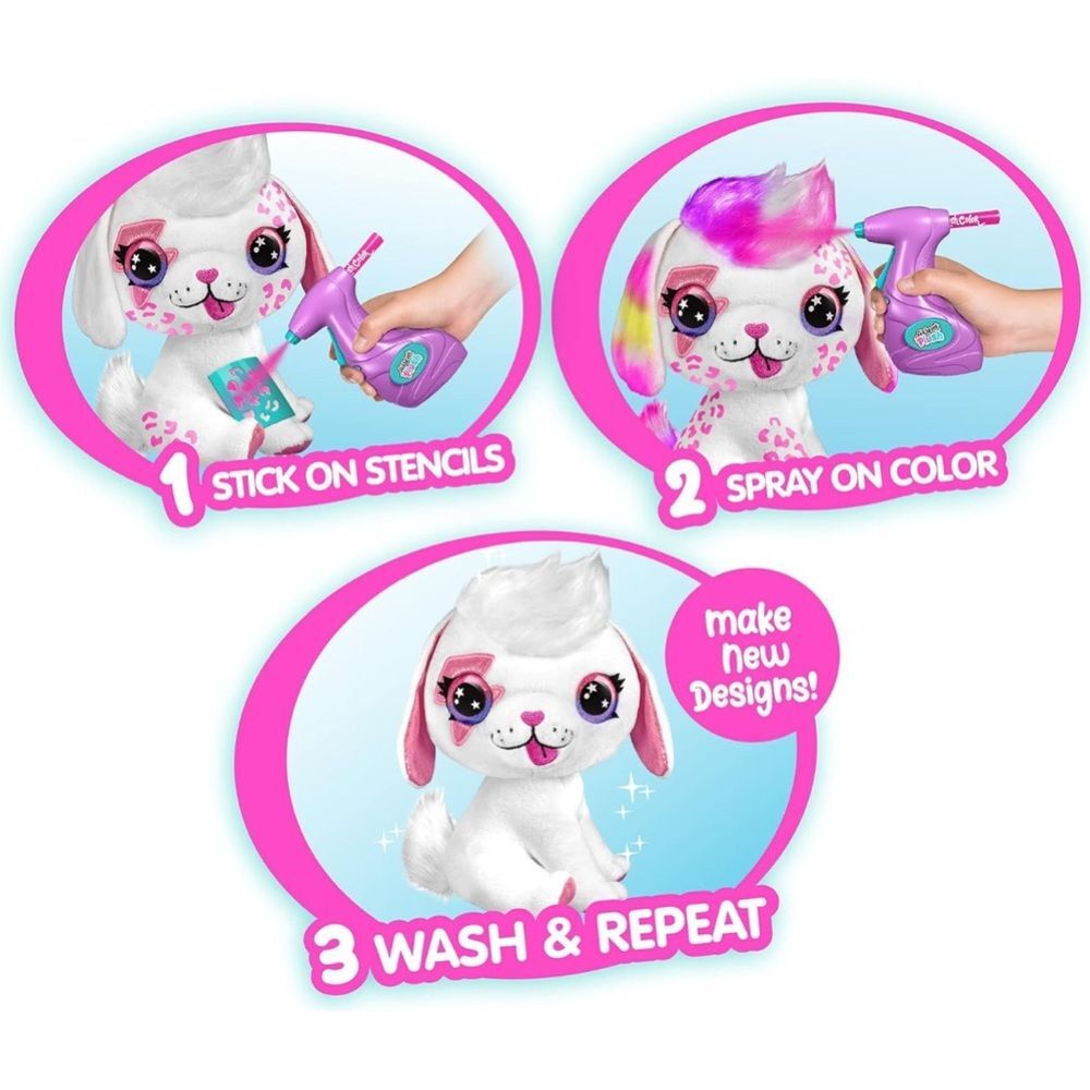 Canal Toys Airbrush Plush Large Puppy! Decorate, wash, Repeat! - Picture 10 of 12